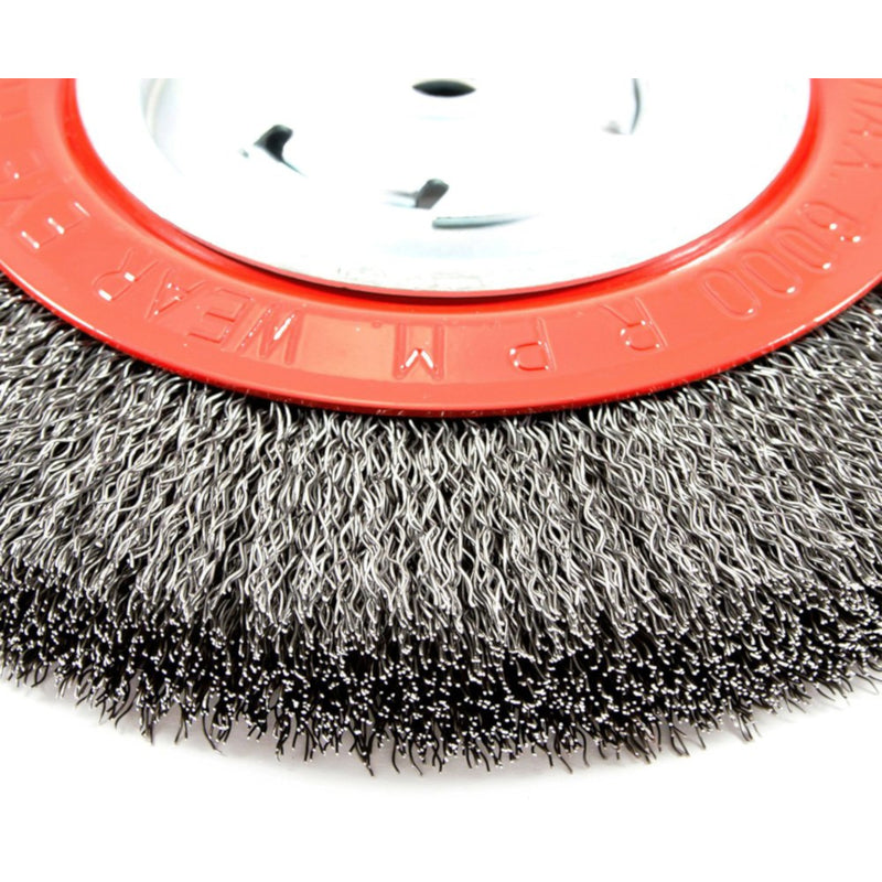 Forney 8 in. Crimped Wire Wheel Brush Metal 6000 rpm