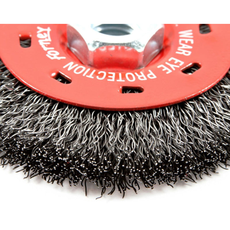 Forney 4 in. Crimped Wire Wheel Brush Metal 15000 rpm