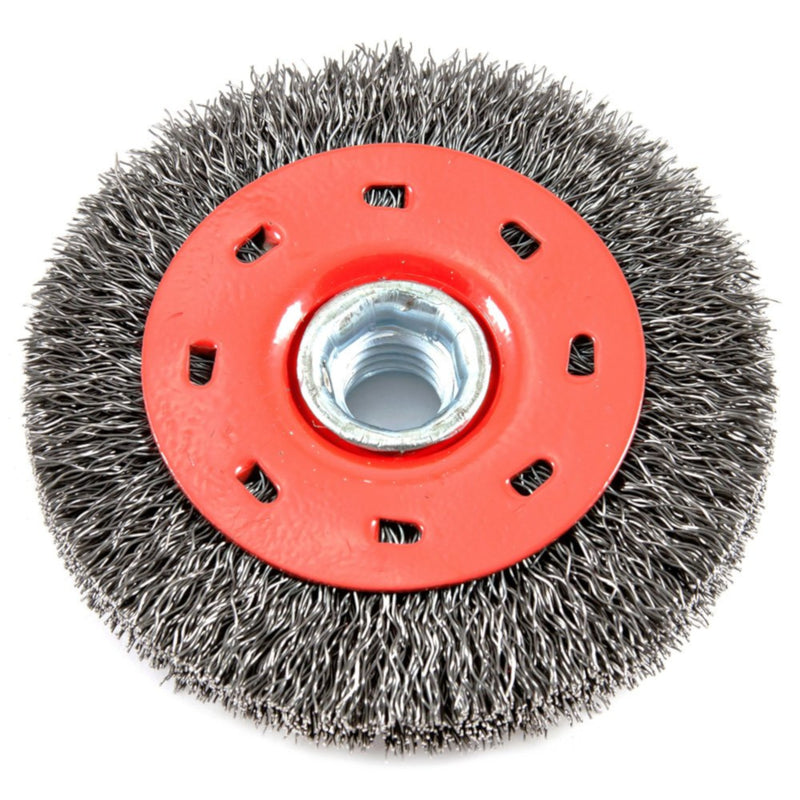 Forney 4 in. Crimped Wire Wheel Brush Metal 15000 rpm