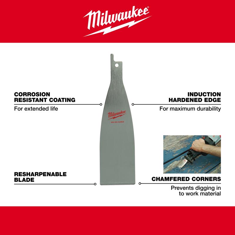 Milwaukee Hackzall/Sawzall 1-1/2 in. Bi-Metal Scraper Blade
