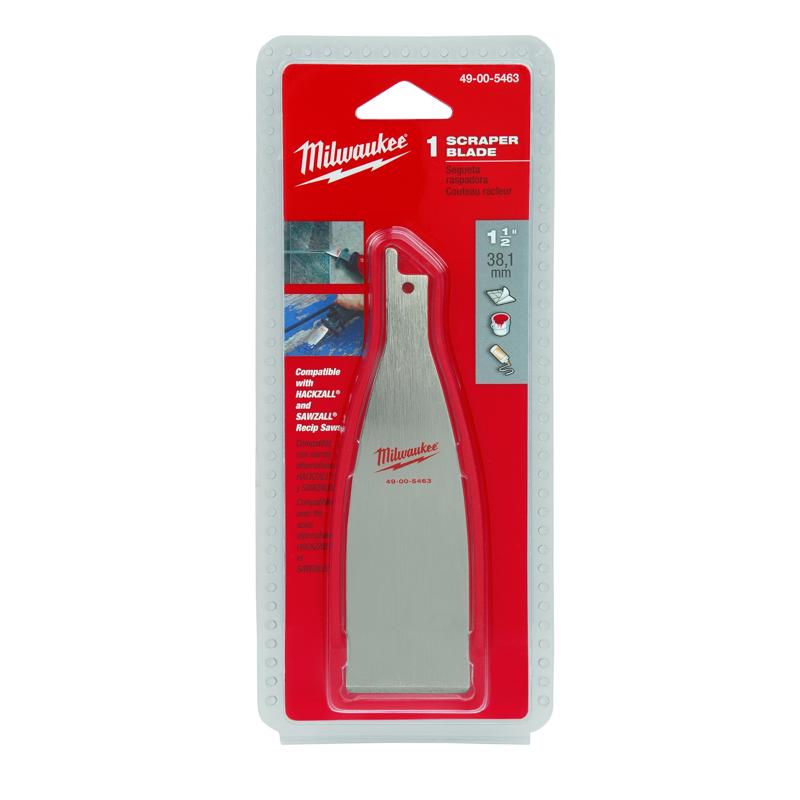 Milwaukee Hackzall/Sawzall 1-1/2 in. Bi-Metal Scraper Blade