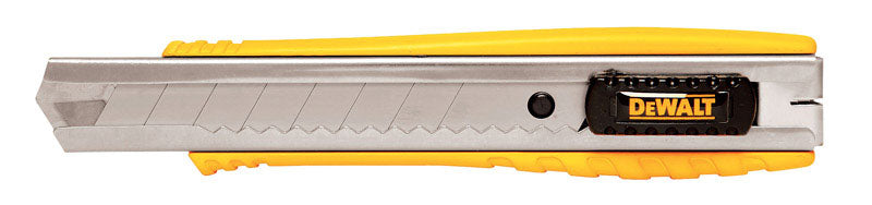 DeWalt 6-1/4 in. Sliding Snap-Off Utility Knife Black/Yellow