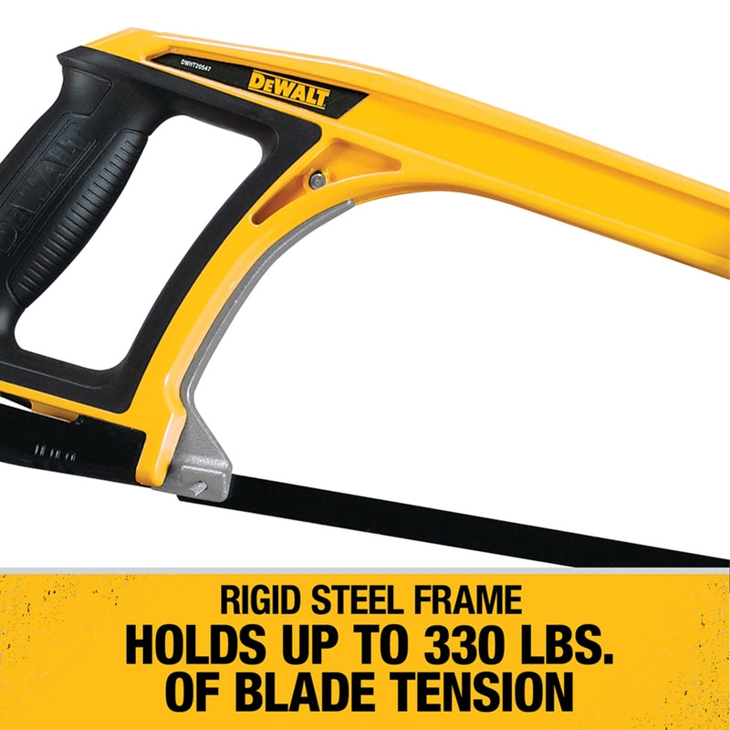 DeWalt 12 in. Carbon Steel Hacksaw Black/Yellow