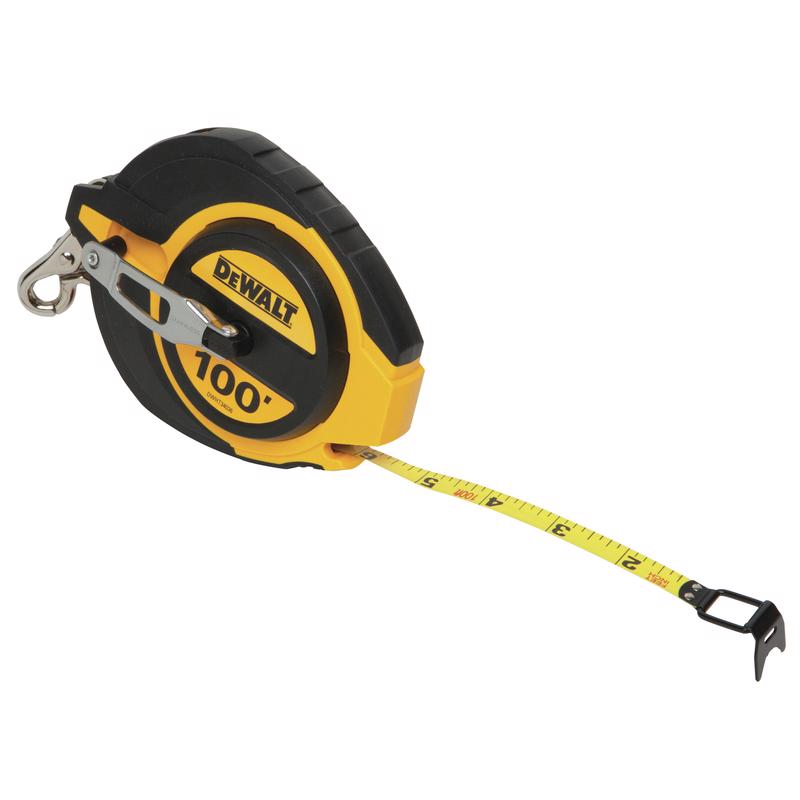 DeWalt 100 ft. L X 0.38 in. W Closed Case Long Tape Measure