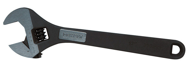 DeWalt Metric and SAE Adjustable Wrench 12 in. L