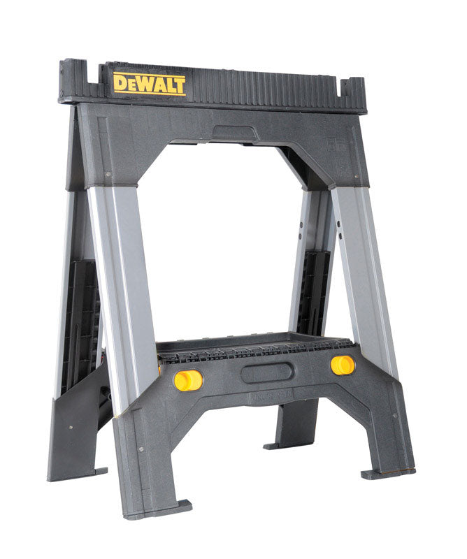 DeWalt 32-11/16 in. H X 27-3/16 in. W Adjustable Folding Sawhorse 2500 lb