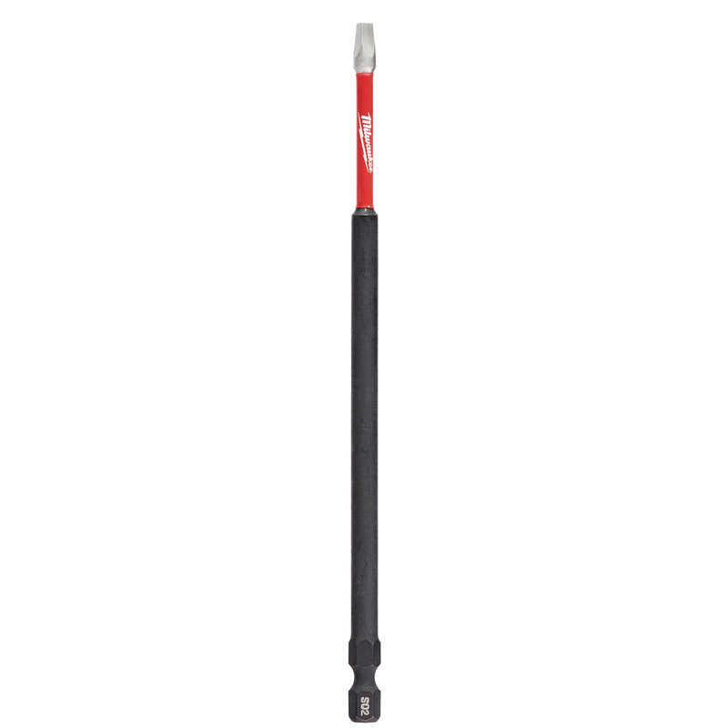 Milwaukee Shockwave Square #2 X 6 in. L Screwdriver Bit Steel