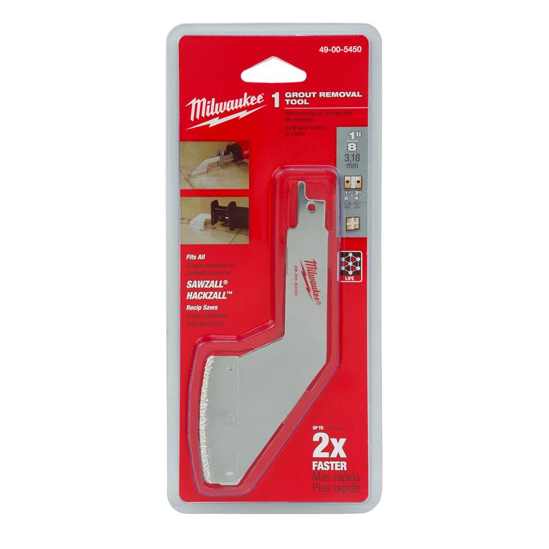 Milwaukee HACKZALL/SAWZALL 5 in. Carbide Grit Grout Removal Tool