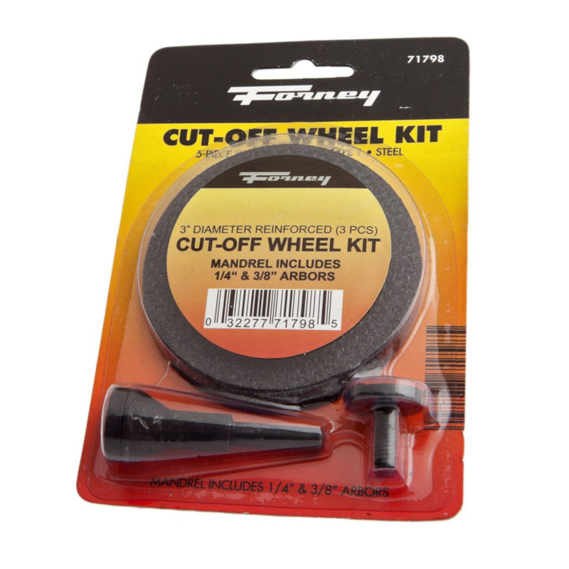 Forney 3 in. D X 7/8 in. Aluminum Oxide Cut-Off Wheel Kit