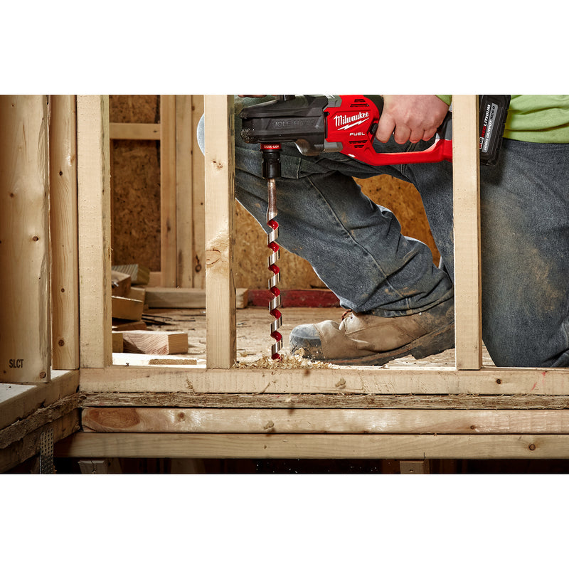 Milwaukee 1 in. D X 18 in. L Ship Auger Bit Hardened Steel