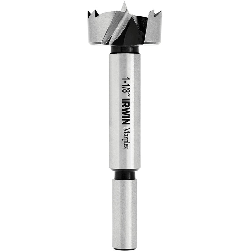 Irwin Marples 1-1/8 in. X 4 in. L Carbon Steel Forstner Drill Bit Round Shank