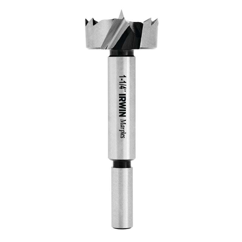 Irwin Marples 1-1/4 in. X 4 in. L Carbon Steel Forstner Drill Bit Round Shank