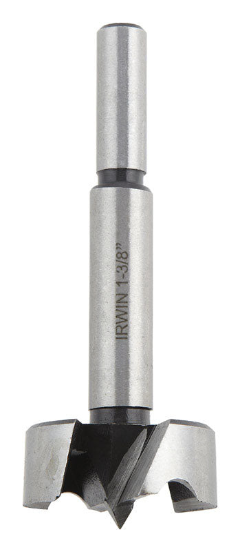 Irwin Marples 1-3/8 in. X 4 in. L Carbon Steel Forstner Drill Bit Round Shank