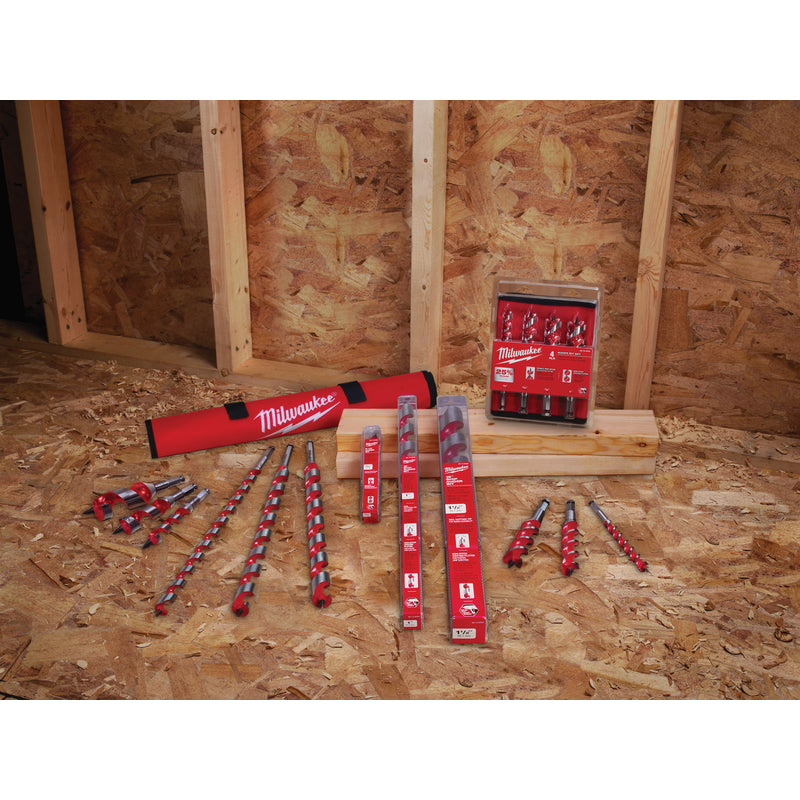 Milwaukee Speed Feed 1/2 in. X 6-1/2 in. L Steel Self-Feeding Wood Bit Quick-Change Hex Shank