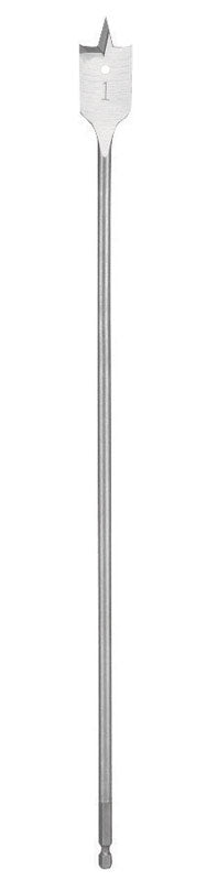 Milwaukee 1/2 in. X 16 in. L High Carbon Steel Flat Boring Bit Quick-Change Hex Shank