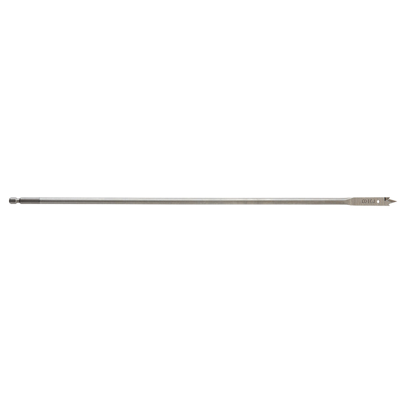 Milwaukee 3/8 in. X 16 in. L High Carbon Steel Flat Boring Bit Quick-Change Hex Shank