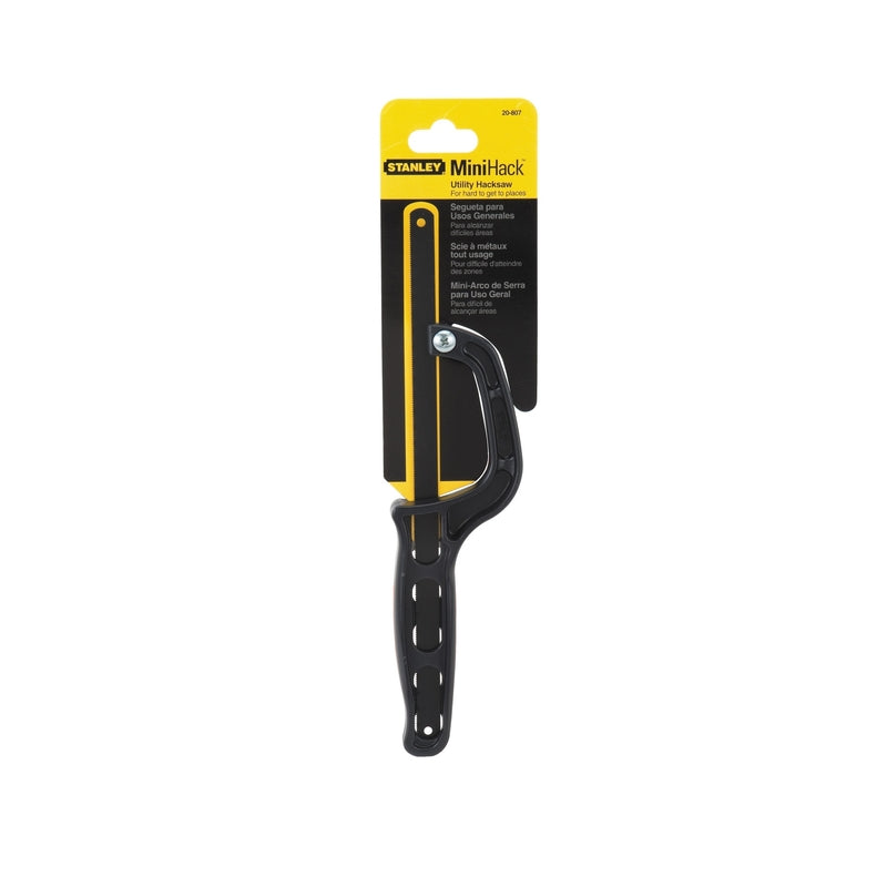 Stanley Mini Hack 10 in. Carbon Steel Hacksaw Black