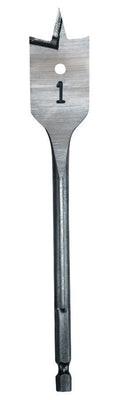 Milwaukee 3/4 in. X 6 in. L Heat-Treated Steel Flat Boring Bit Quick-Change Hex Shank