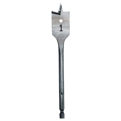Milwaukee 9/16 in. X 6 in. L Heat-Treated Steel Flat Boring Drill Bit Quick-Change Hex Shank 1 pc