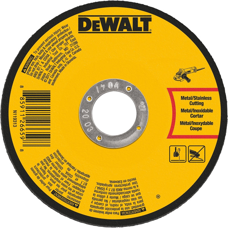 DeWalt 4 in. D X 5/8 in. Aluminum Oxide Metal Cut-Off Wheel