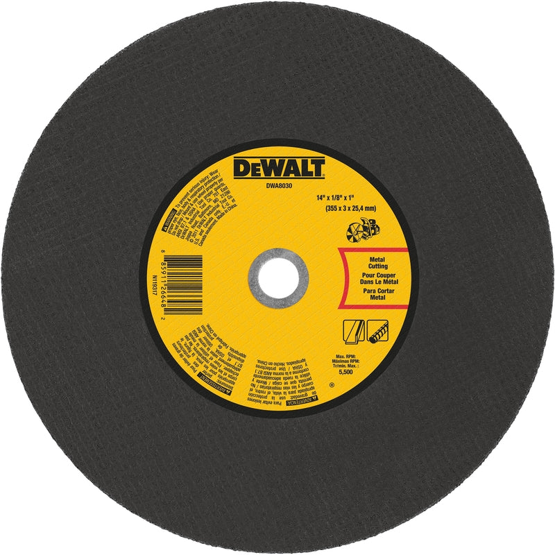 DeWalt 14 in. D X 1 in. Aluminum Oxide Cut-Off Wheel