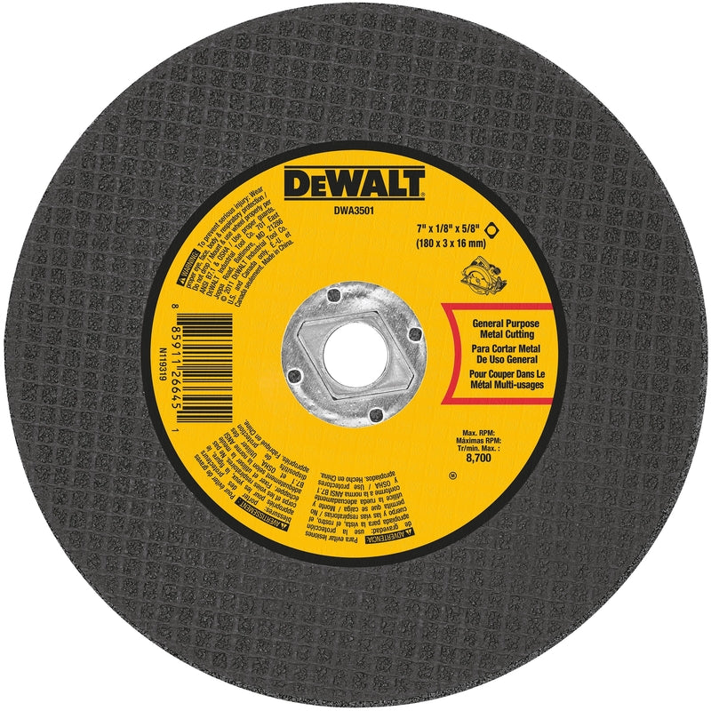 DeWalt High Performance 7 in. D X 5/8 in. Aluminum Oxide Metal Cutting Saw Blade