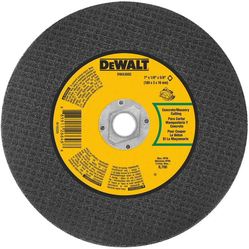 DeWalt High Performance 7 in. D X 5/8 in. Aluminum Oxide Masonry Cutting Saw Blade