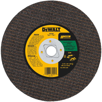 DeWalt High Performance 6-1/2 in. D X 5/8 in. Silicon Carbide Masonry Cutting Saw Blade