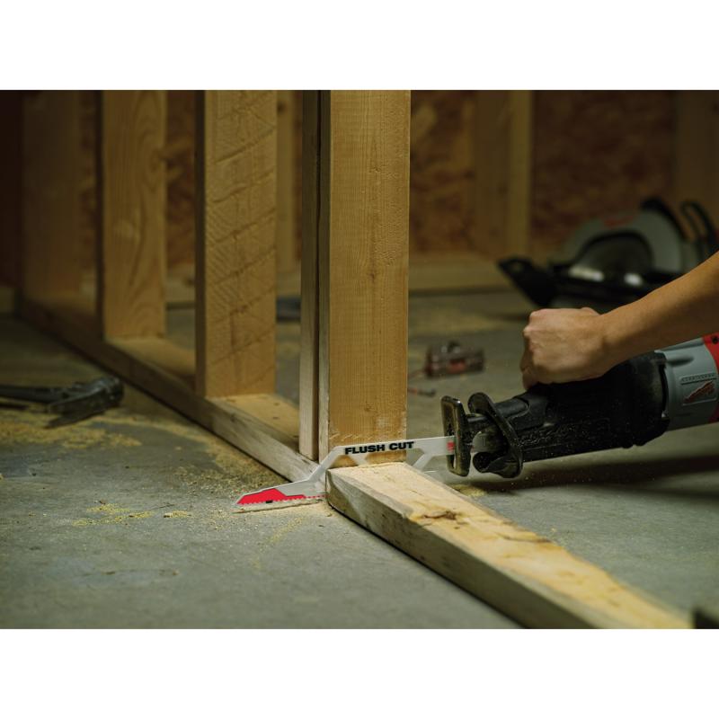Milwaukee SawZall 12 in. Bi-Metal Flush Cutting Reciprocating Saw Blade 5 TPI