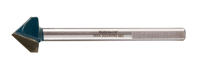 Bosch 7/8 in. X 4 in. L Carbide Tipped Glass and Tile Bit 3-Flat Shank