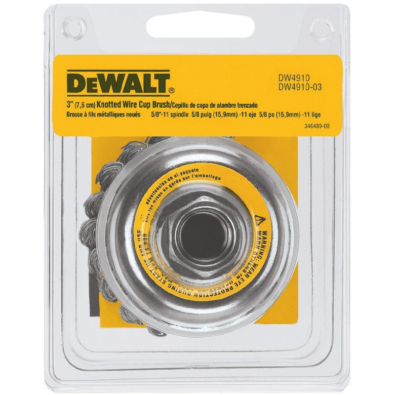 DeWalt 3 in. D X 5/8-11 in. Carbon Steel Cup Brush 14000 rpm