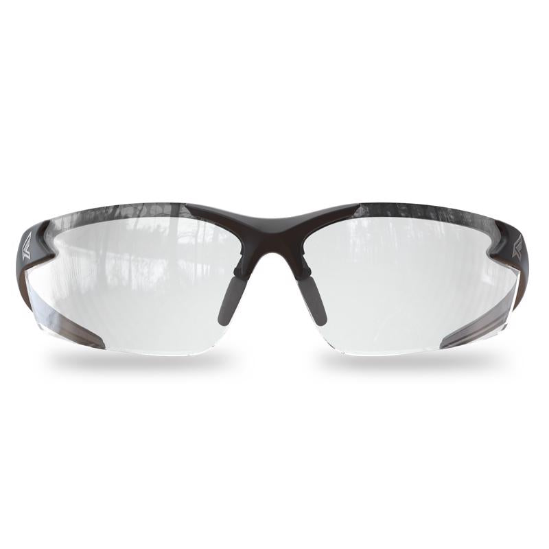Edge Eyewear Zorge G2 Wraparound Safety Glasses Clear Lens Black Frame