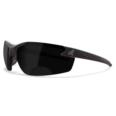 Edge Eyewear Zorge G2 Wraparound Safety Glasses Smoke Lens Black Frame