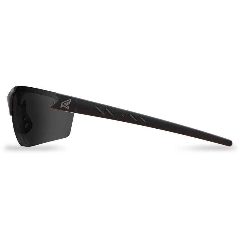 Edge Eyewear Zorge G2 Wraparound Safety Glasses Smoke Lens Black Frame