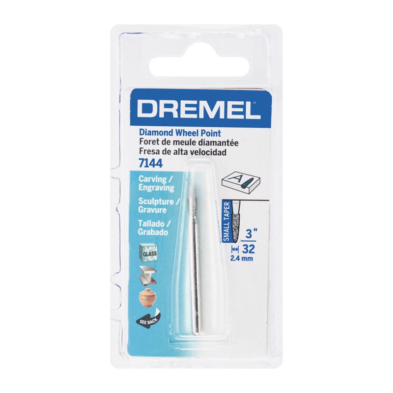 Dremel 3/32 in. D X 3/32 in. L Diamond Coated Wheel Point Tapered 35000 rpm