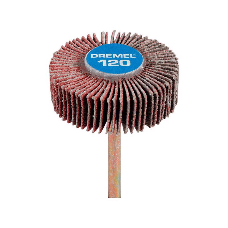 Dremel 3/8 in. D X 1/8 in. Aluminum Oxide Flap Wheel Sander 120 Grit