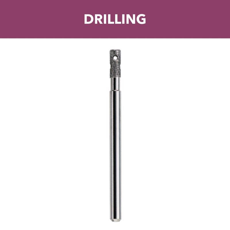 Dremel 1/8 in. X 1.77 in. L Diamond Tipped Drill Bit Straight Shank