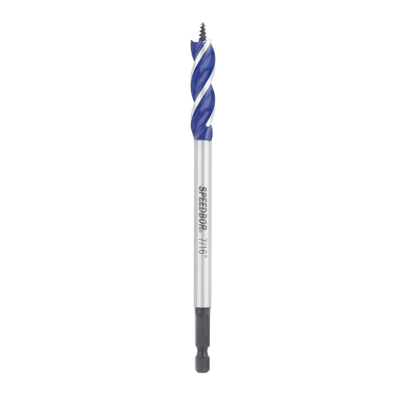 Irwin Speedbor 7/16 in. X 6 in. L Carbon Steel Wood Boring Bit Quick-Change Hex Shank