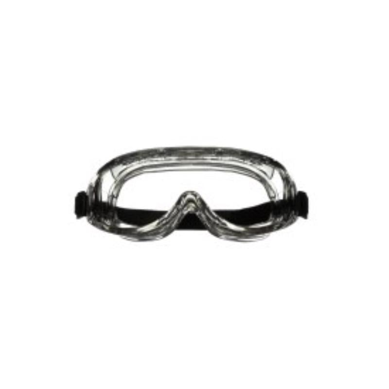 3M Chemical Splash Goggles Clear Lens Black Frame