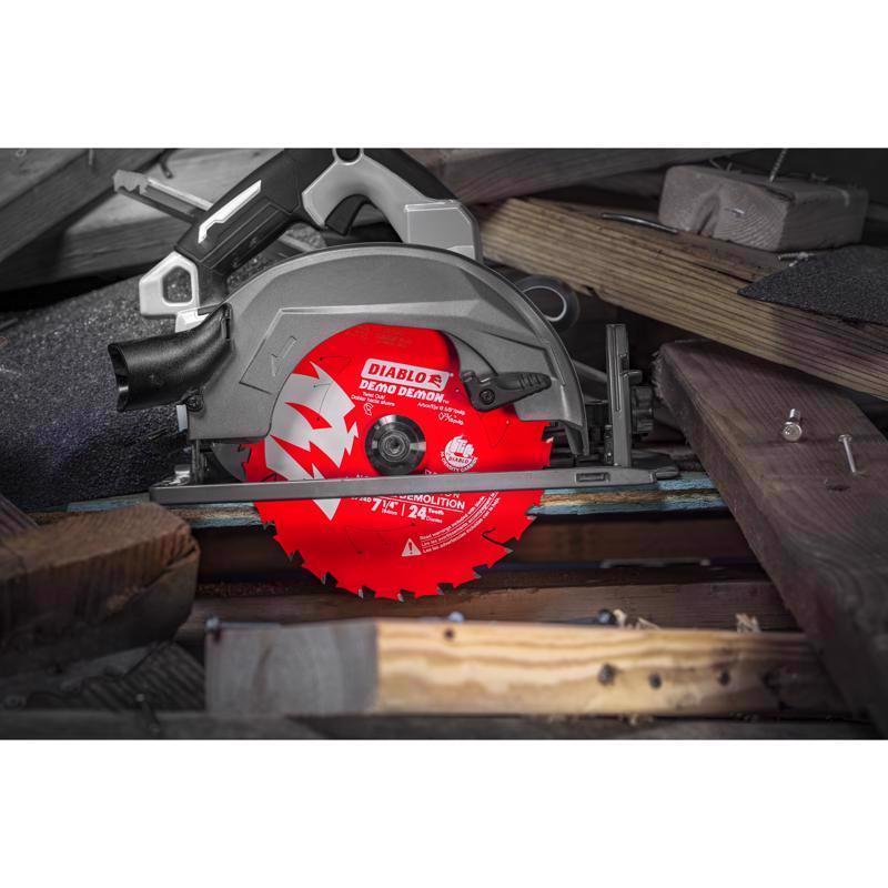 Diablo Demo Demon 7-1/4 in. D X 5/8 in. TiCo Hi-Density Carbide Circular Saw Blade 24 teeth