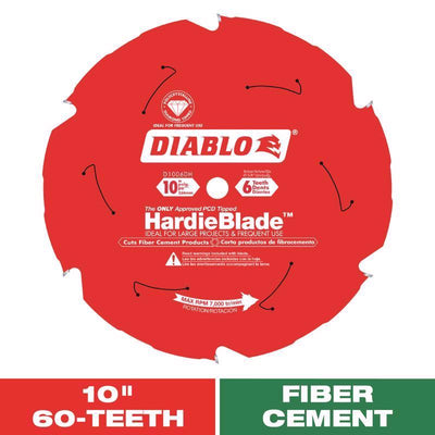 Diablo HardieBlade 10 in. D X 5/8 in. PCD Fiber Cement Blade 6 teeth