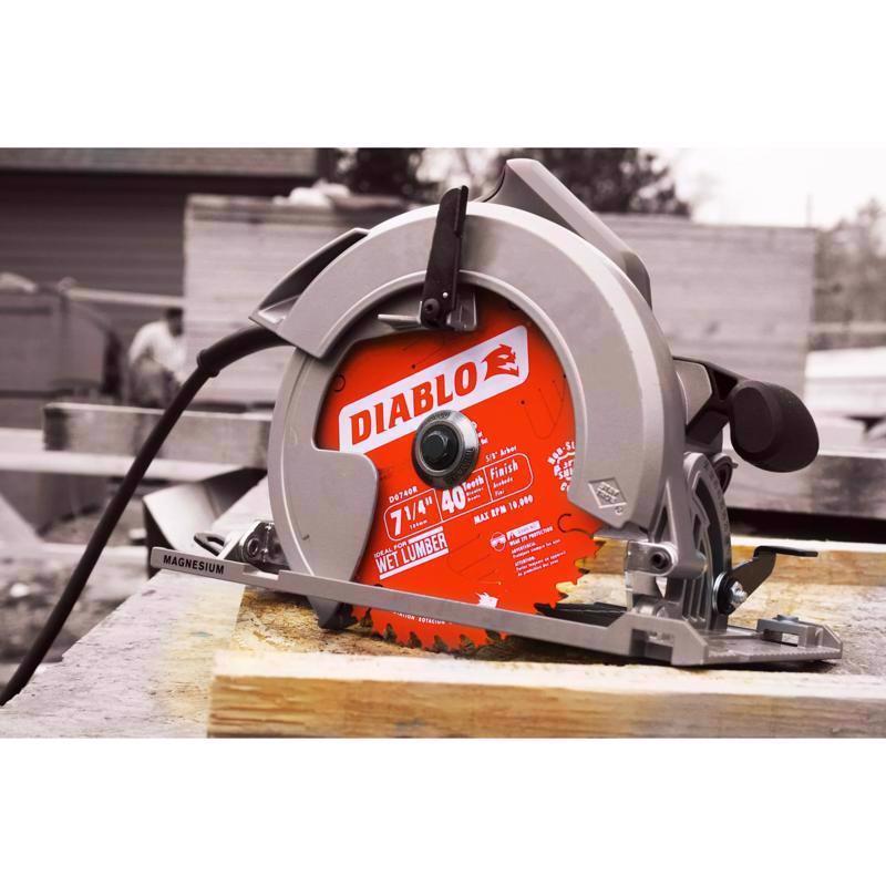Diablo 7-1/4 in. D X 5/8 in. TiCo Hi-Density Carbide Circular Saw Blade 40 teeth