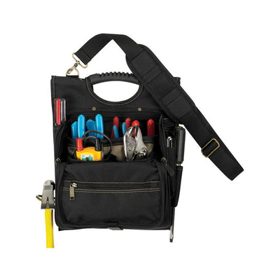 CLC 4 in. W X 15.25 in. H Polyester Electrician's Pouch 21 pocket Black/Tan