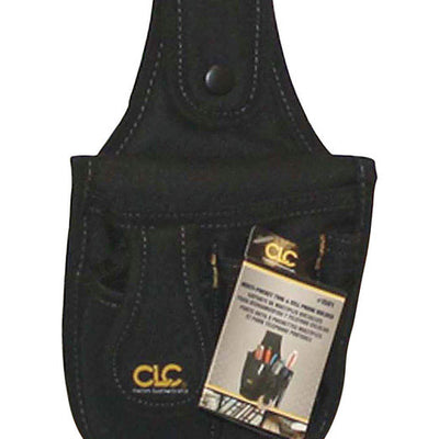 CLC 4 pocket Polyester Fabric Tool and Cellular Phone Holder 6 in. L X 9.8 in. H Black