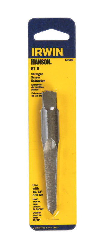 Irwin Hanson 15/32 in. X 15/32 in. D Carbon Steel Straight Screw Extractor 7 in.