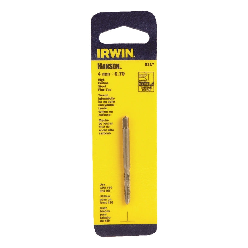 Irwin Hanson High Carbon Steel Metric Plug Tap 4-0.70 mm