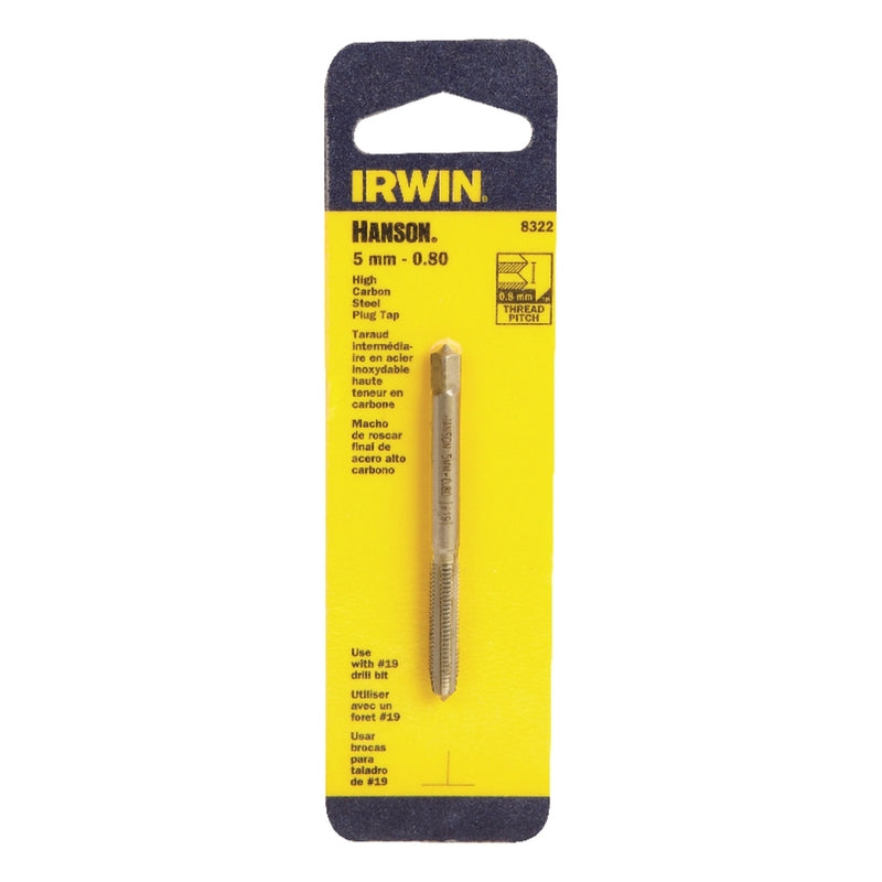 Irwin Hanson High Carbon Steel Metric Plug Tap 5 - 0.80 mm