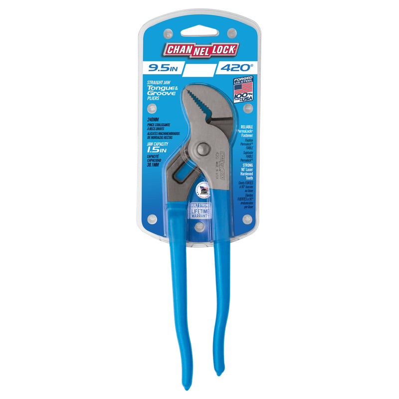 Channellock Permalock 9-1/2 in. Steel Tongue and Groove Pliers