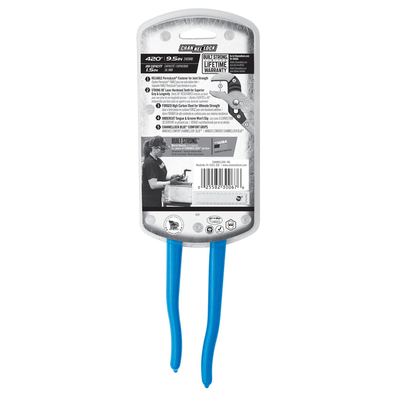 Channellock Permalock 9-1/2 in. Steel Tongue and Groove Pliers
