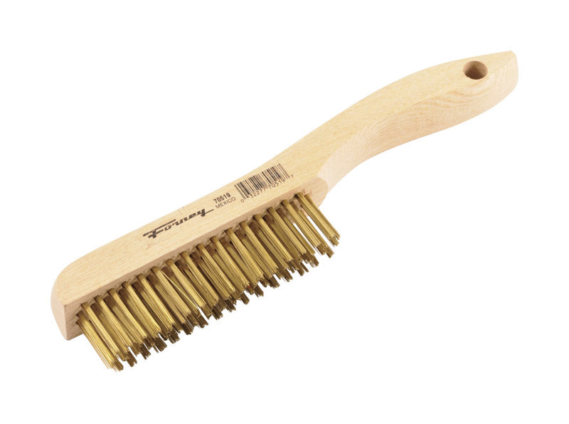 Forney 9.5 in. L X 10.25 in. W Wire Brush Brass